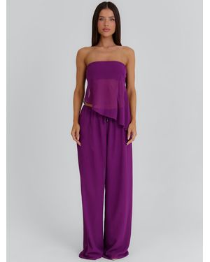 Outcast Clovelly Pant Plum - Purple