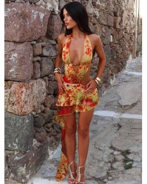 Outcast Anaie Mini Dress Bonita - Gray