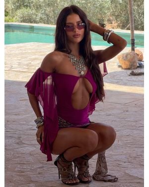 Outcast Kaleigh Mini Dress - Purple