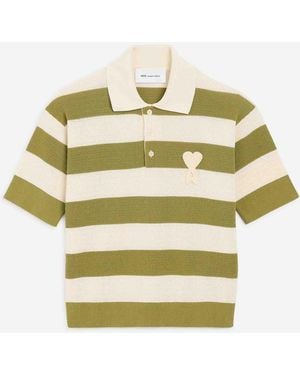 Ami Paris Polo Punto Listado - Multicolor
