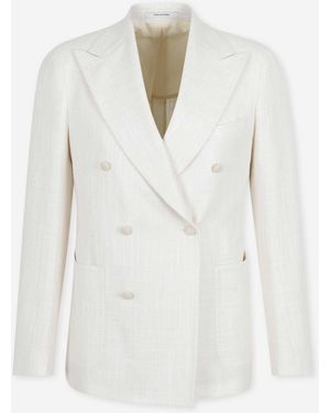 Tagliatore Americana Cruzada Lino - Blanco