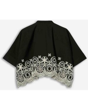 La DoubleJ Blusa Mini Foulard - Negro