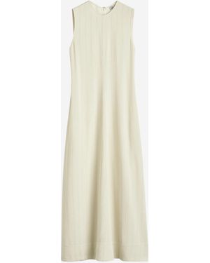 TOTEME Vestido Maxi Rayas - Blanco