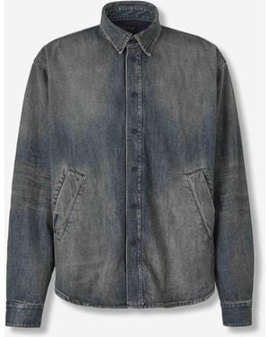 Balenciaga Sobrecamisa Denim - Gris