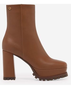 Gianvito Rossi Botines Harlem - Marrón