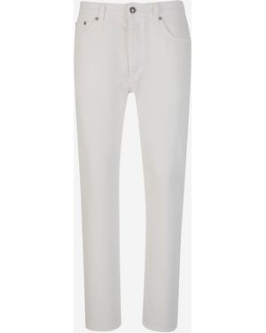Palm Angels Jeans Rectos Monograma - Blanco