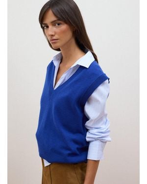 Les Copains Gilet - Blu