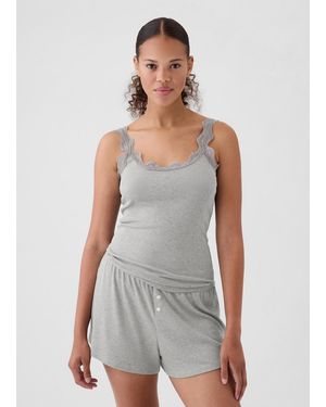 Gap Top Pigiama Con Dettagli - Bianco