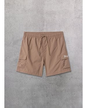 Utopia Cargo Swim Shorts Mocha, Uomo, Taglia - Grigio