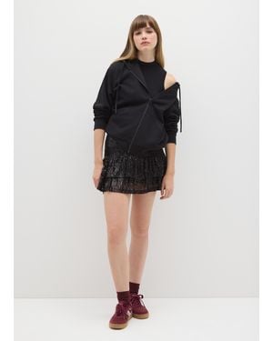 B.ANGEL Minigonna Nera Con Paillettes, Donna, Taglia - Nero