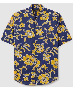 Piombo Camicia Da Uomo - Blu