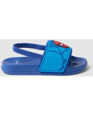 Marvel Ciabatte Mare Con Grafica Spider- Bambino, Taglia - Blu