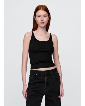 Gap Top Elasticizzato Con Bretelle Sottili, Donna, Taglia - Nero