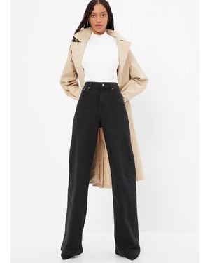 Gap Jeans wide leg a vita alta - Bianco