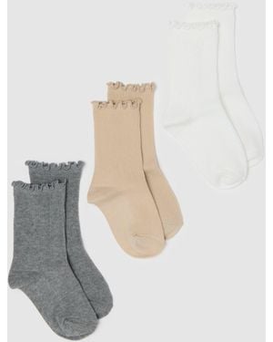 OVS Tripack Calze Da Ragazza - Bianco