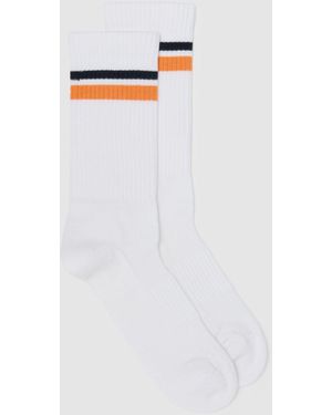 OVS Calza Da Tennis Con Righe A Contrasto Altavia Court, Taglia - Bianco