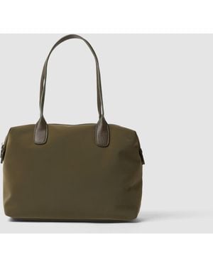 OVS Borsa A Mano Con Doppio Manico E Zip, Donna, Taglia - Verde
