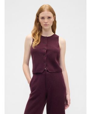 Gap Gilet Cashsoft - Viola