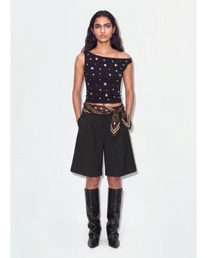 B.ANGEL Bermuda Wide Leg - Nero