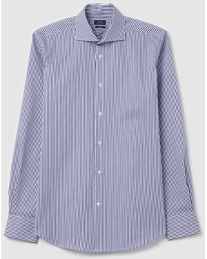 Camicie da uomo vintage con bottoni bandiera americana, a maniche corte, stile hawaiano, vestibilità larga, casual, per vacanze e spiaggia, F #bianco, XL