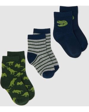 OVS Tripack Calze Corte Da Bambino - Blu