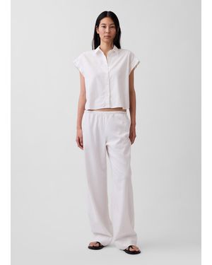 Gap Pantaloni A Palazzo - Bianco