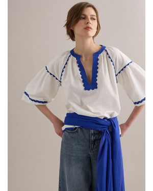 Piombo Blusa Bianca