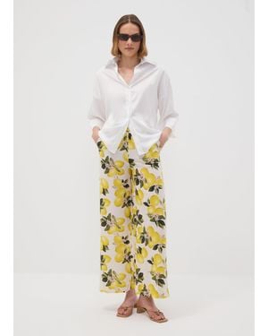 Hybrid Pantaloni Bianchi - Metallizzato
