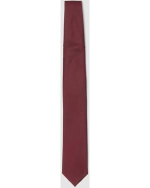 OVS Cravatta Rossa Bordeaux Con Pala Da 7,5 Cm, Uomo, Taglia - Viola