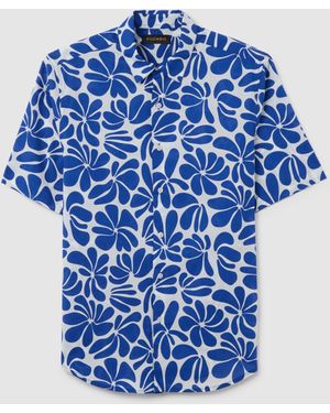 Piombo Camicia Da Uomo - Blu