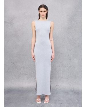Utopia Backless Long Dress Melange, Donna, Taglia - Blu