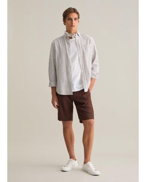 Piombo Pantaloncini Da Uomo - Marrone