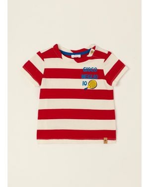 IANA T-Shirt A Righe - Rosso