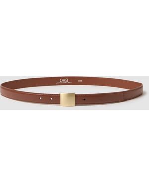 OVS Cintura Con Fibbia Dorata, Donna, Taglia - Bianco