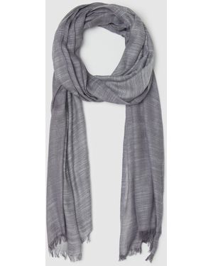 OVS Ovs Pashmina Sfrangiata Effetto Fiammato, Uomo, Taglia - Grigio