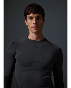 ALTAVIA T-Shirt Termica Seamless Manica Lunga With Deborah Compagnoni, Uomo, Taglia - Grigio