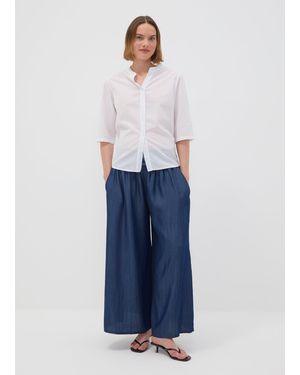 Hybrid Pantaloni Formali Ampi - Blu