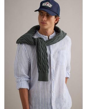Piombo Camicia Azzurra - Grigio