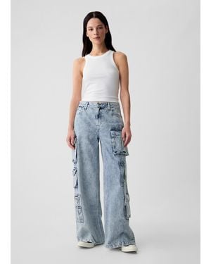 Gap Jeans cargo baggy fit multitasche - Blu