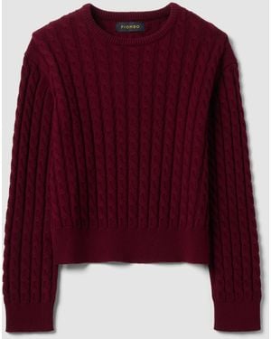 Piombo Maglia Rossa Girocollo - Rosso