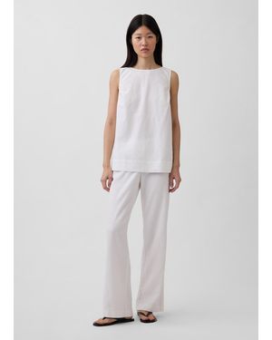 Gap Pantaloni A Palazzo - Bianco