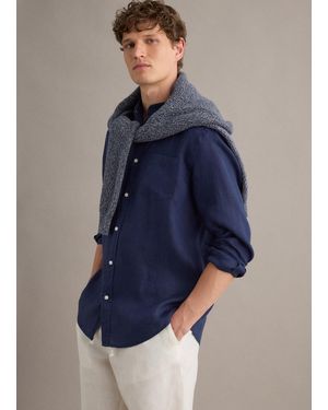 Piombo Camicia - Blu