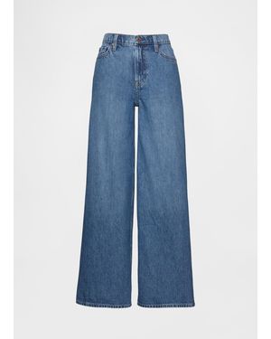 Gap Pantaloni Denim A Zampa D'Elefante - Blu