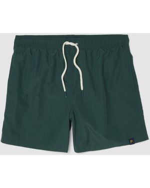 Piombo Boxer Da Mare Verdi Con Vita Elasticizzata E Coulisse, Uomo, Taglia - Verde