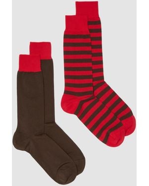 Piombo Bipack Calze - Rosso