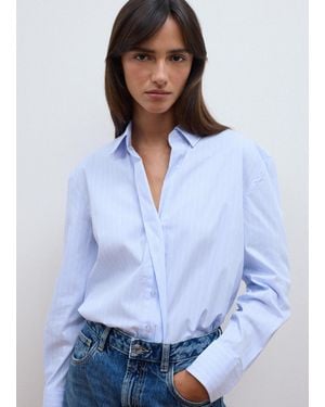 Les Copains Camicia Azzurra - Bianco