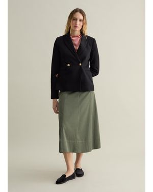 Piombo Blazer Doppiopetto - Nero