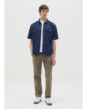 OVS Camicia Maniche Corte - Blu