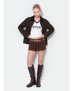 B.ANGEL Mini Shorts Marroni - Marrone