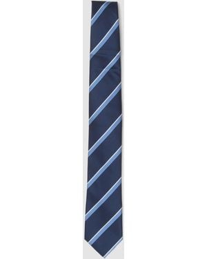 OVS Cravatta A Righe Diagonali, Uomo, Taglia - Blu